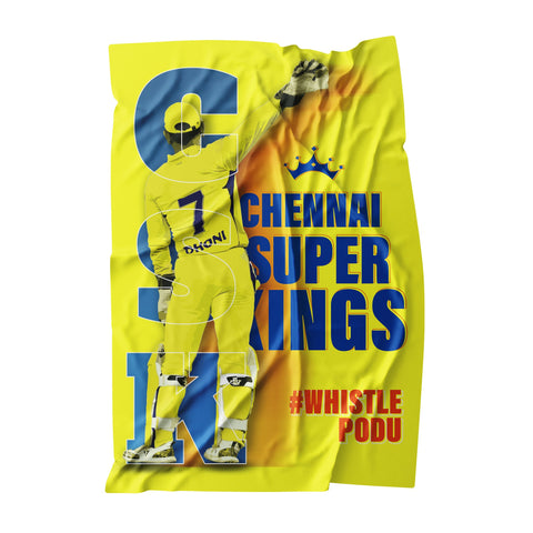 MSD CSK Whistle Podu Flag