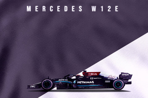 Lewis Hamilton : Mercedes W12E Flag