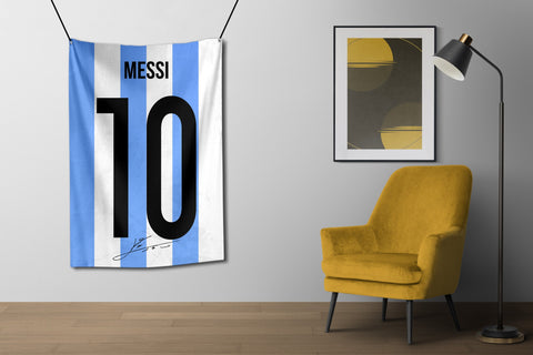 Messi Argentina Jersey Flag