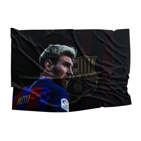 Messi FC Barcelona Flag