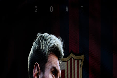 Messi FC Barcelona Flag