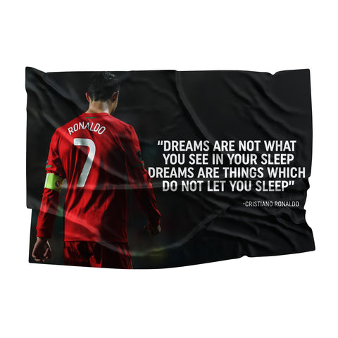 Ronaldo Portugal Quotes Flag