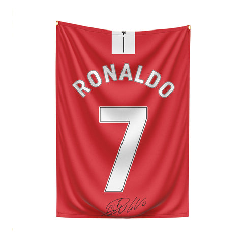 Ronaldo Red Jersey Flag