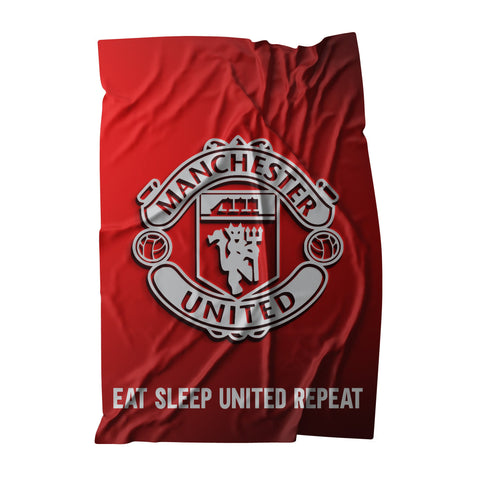 Manchester United Eat Sleep United Repeat Flag