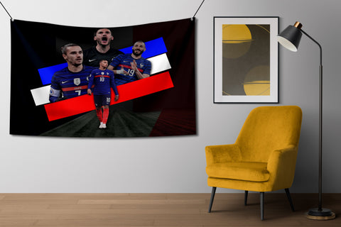 French Football Legends Flag