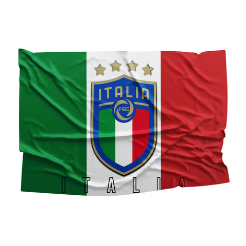 Italy Football Team For Win Flag