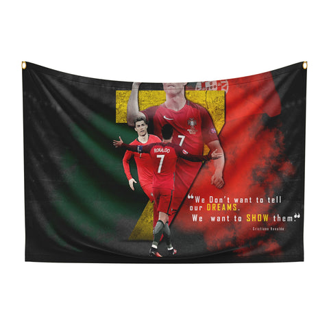 Ronaldo FIFA World Cup Quote Flag