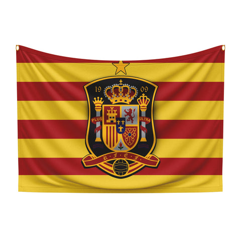 Spain Football Team For Win Flag