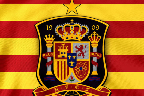 Spain Football Team For Win Flag