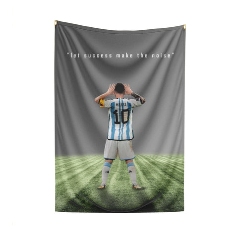 Messi Success Celebration World Cup 2022 Flag