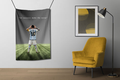 Messi Success Celebration World Cup 2022 Flag