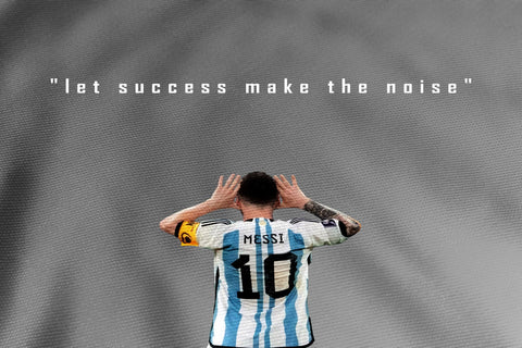 Messi Success Celebration World Cup 2022 Flag