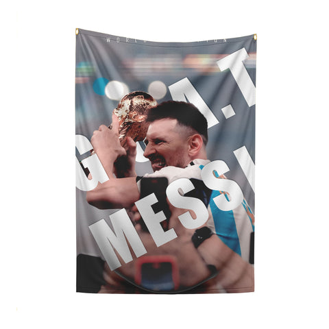 Messi The World Champion Flag