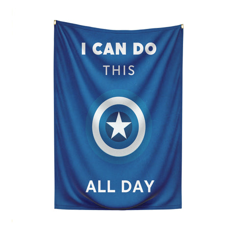 Captain America Quote Flag