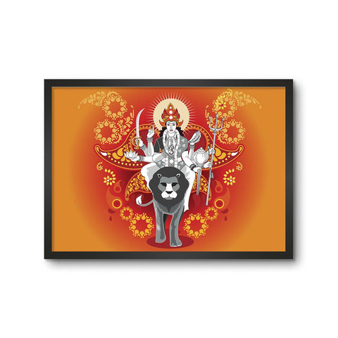 Goddess Durga Minimal Illustration