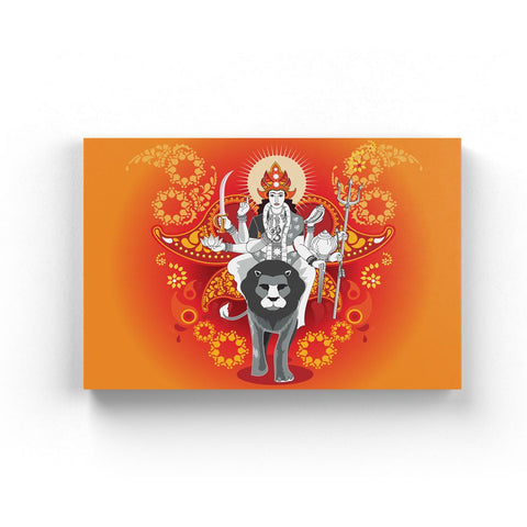 Goddess Durga Minimal Illustration