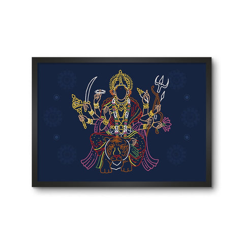 Minimal Potrait of Hindu Goddess