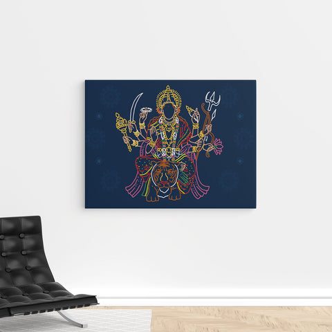 Minimal Potrait of Hindu Goddess