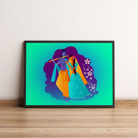 Lord Krishna with Radha