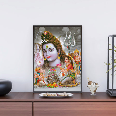 God Shiva with Ganesha