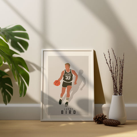 Larry Bird Abstract Art