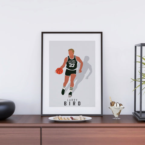 Larry Bird Abstract Art