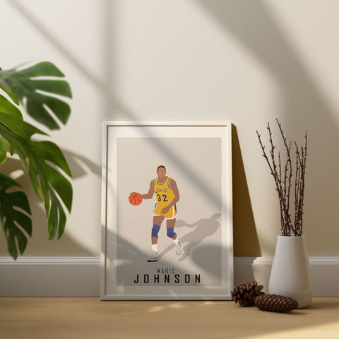Magic Johnson Abstract Art