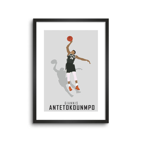 Giannis Antetokounmpo Abstract Art