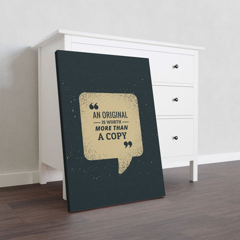 An Original Is Worth More Than Copy
