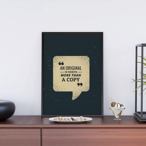 An Original Is Worth More Than Copy