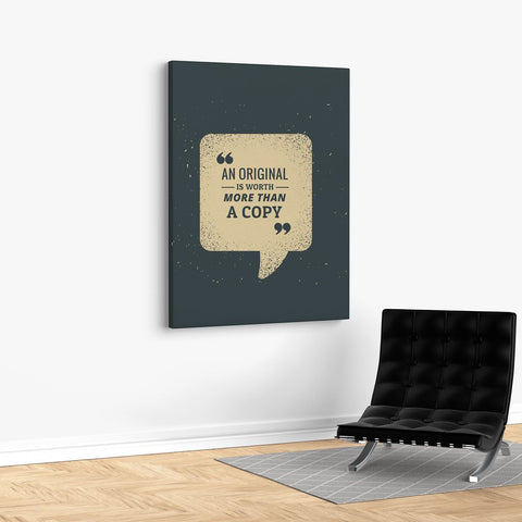 An Original Is Worth More Than Copy
