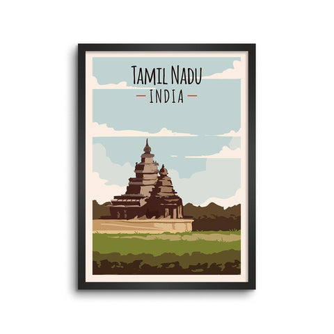 Tamil Nadu famed for its Dravidian-style Hindu temples