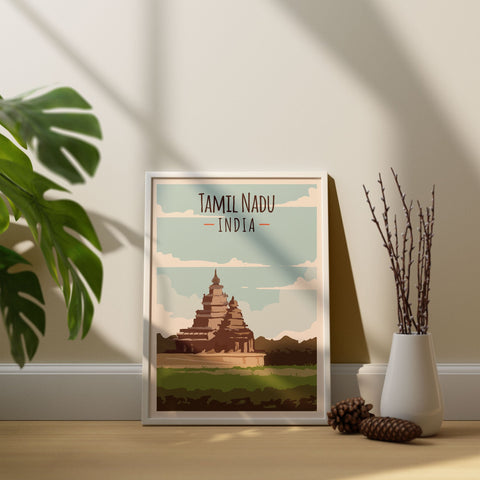 Tamil Nadu famed for its Dravidian-style Hindu temples