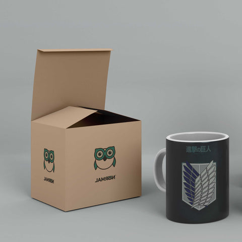 Attack on Titan Wings of Freedon White Ceramic Mug