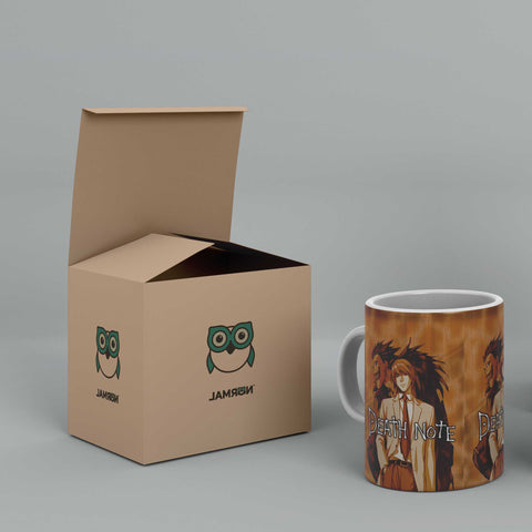 Light Yagami & Ryuk Death Note White Ceramic Mug