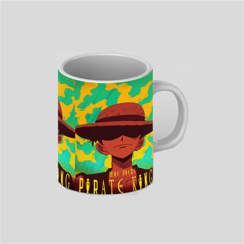 One Piece Monkey D. Luffy Anime White Ceramic Mug