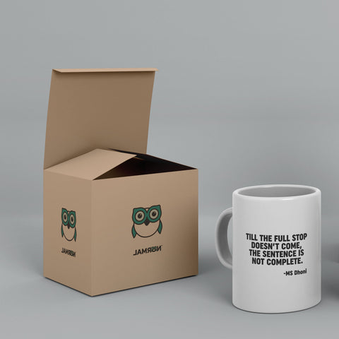 MS DHONI Full Stop Quotes White Ceramic Mug