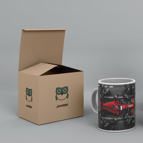 Pit Stop Formula 1 Wall Art White Ceramic Mug