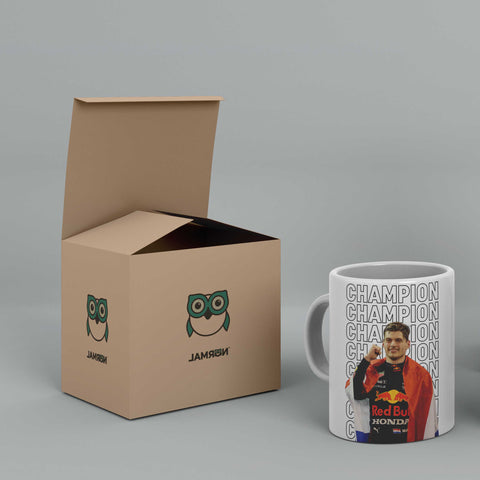 Max Verstappen Maiden F1 World Championship Title White Ceramic Mug