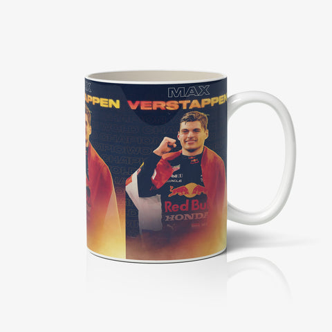 Max Verstappen World Champion White Ceramic Mug