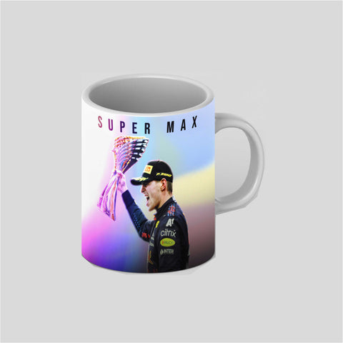 Max Verstappen Legacy White Ceramic Mug