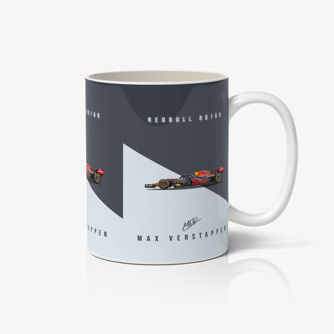 Max Verstappen : Redbull RB16B White Ceramic Mug