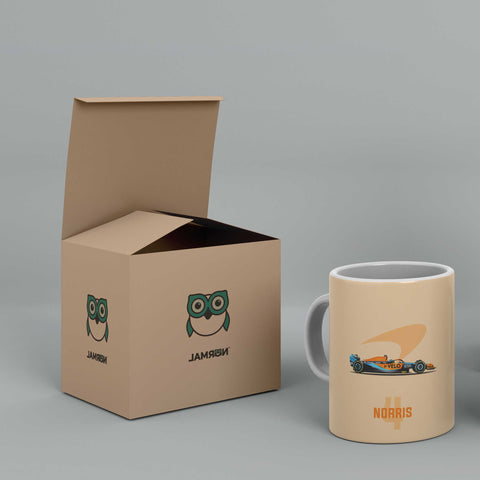 Norris McLaren F1 2022 White Ceramic Mug