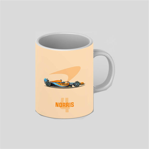 Norris McLaren F1 2022 White Ceramic Mug