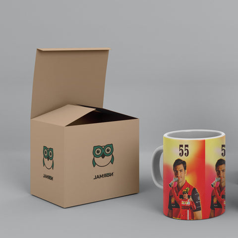 Carlos Sainz Scuderia Ferrari White Ceramic Mug