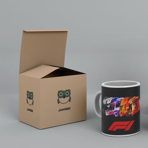 F1 Champions Helmet Collection 2022 White Ceramic Mug