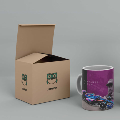 Fernando Alonsa Alpine F1 HQ 2022 Ed. White Ceramic Mug