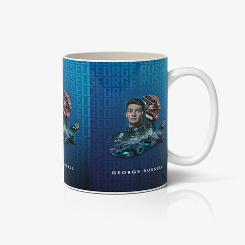 George Russell F1 2022 Ed. White Ceramic Mug