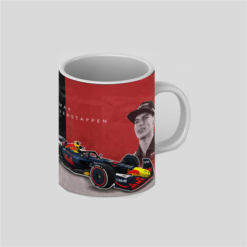 Max Verstappen Formula 1 2022 Ed. White Ceramic Mug