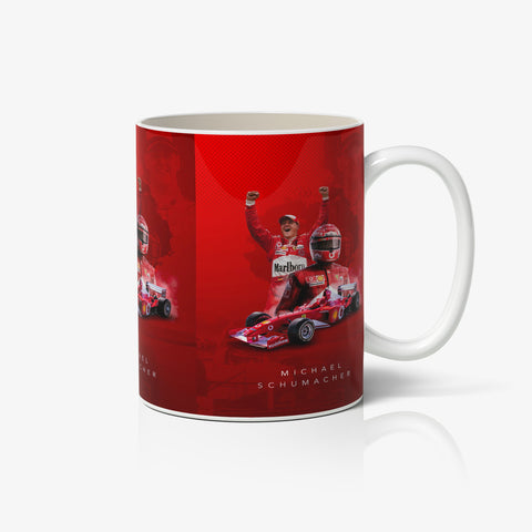 Michael Schumacher F1 HQ 2022 Ed. White Ceramic Mug